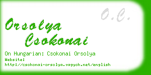 orsolya csokonai business card